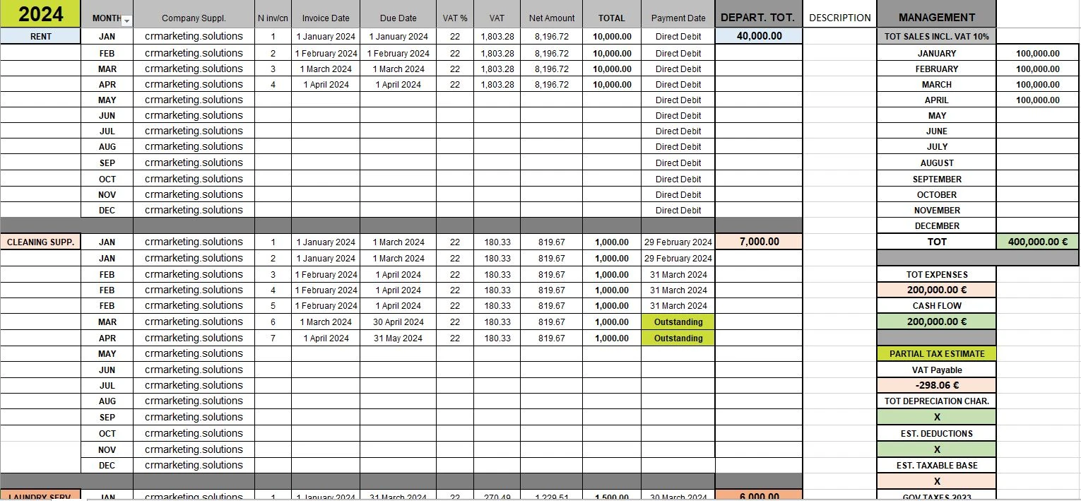 Expense Sheet Example