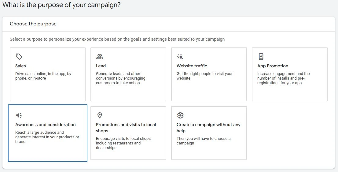 Types of Google Ads Campaigns