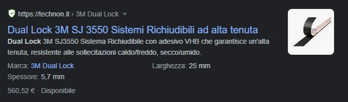 Esempio di Rich Snippet